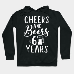 Cheers and beers to 60 years funny design Hoodie